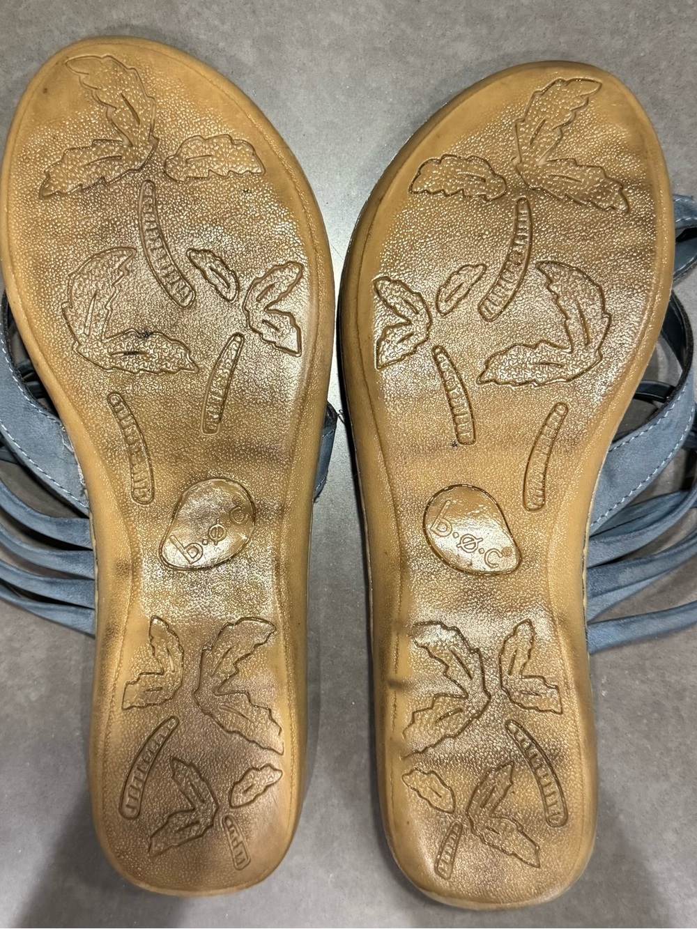 b.o.c. Slate Blue Multi-Strap Slide Sandals - Picture 3 of 4